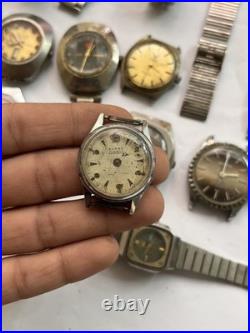 50x VTG Scrap Watches Lot Mixed Brands Automatic Manual Parts Repair Watchmaker