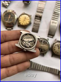 50x VTG Scrap Watches Lot Mixed Brands Automatic Manual Parts Repair Watchmaker