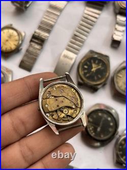 50x VTG Scrap Watches Lot Mixed Brands Automatic Manual Parts Repair Watchmaker
