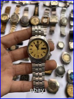 51 Vintage Scrap Watches Lot Automatic Manual Mixed For Parts Repair Watchmaker