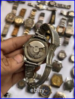 51 Vintage Scrap Watches Lot Automatic Manual Mixed For Parts Repair Watchmaker