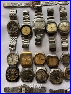 51Scrap Watches Lot Automatic Manual Mixed Brands Seiko Citizen For Parts Repair