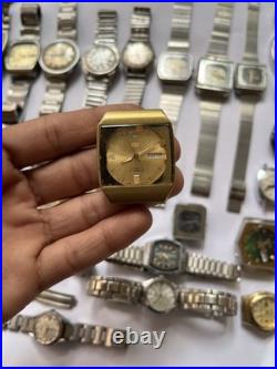 51Scrap Watches Lot Automatic Manual Mixed Brands Seiko Citizen For Parts Repair