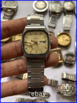 51Scrap Watches Lot Automatic Manual Mixed Brands Seiko Citizen For Parts Repair