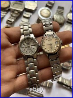 51Scrap Watches Lot Automatic Manual Mixed Brands Seiko Citizen For Parts Repair