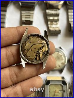 55+ Vintage Scrap Watches Lot Mixed Brands Parts Repair Broken Cosmetic As-Is