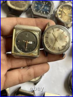 55+ Vintage Scrap Watches Lot Mixed Brands Parts Repair Broken Cosmetic As-Is