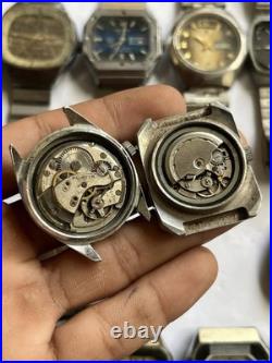 55+ Vintage Scrap Watches Lot Mixed Brands Parts Repair Broken Cosmetic As-Is