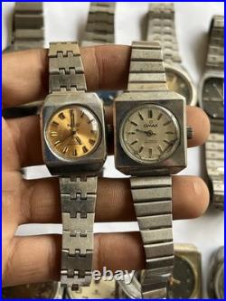 55+ Vintage Scrap Watches Lot Mixed Brands Parts Repair Broken Cosmetic As-Is