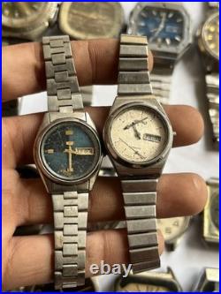55+ Vintage Scrap Watches Lot Mixed Brands Parts Repair Broken Cosmetic As-Is