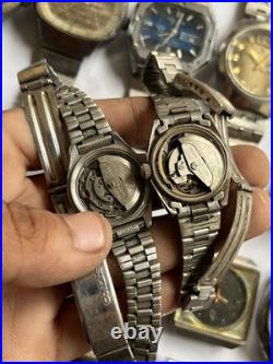 55+ Vintage Scrap Watches Lot Mixed Brands Parts Repair Broken Cosmetic As-Is