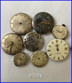56x Swiss Watch Movements Lot AS FHF Ladies Gents Mixed Parts Repair Untested