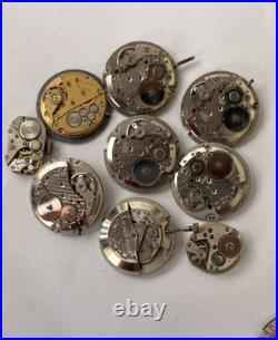 56x Swiss Watch Movements Lot AS FHF Ladies Gents Mixed Parts Repair Untested