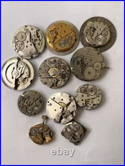 56x Swiss Watch Movements Lot AS FHF Ladies Gents Mixed Parts Repair Untested