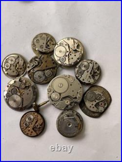 56x Swiss Watch Movements Lot AS FHF Ladies Gents Mixed Parts Repair Untested