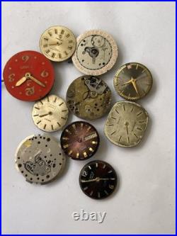 56x Swiss Watch Movements Lot AS FHF Ladies Gents Mixed Parts Repair Untested