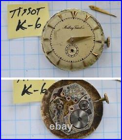 6 lot Matthew & Charles TISSOT Swiss wristwatch Parts or Repair + k. 6 MVT + case