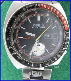 6032, Vintage Seiko Speed Timer chronograph, steel, 6139-6032 parts/repair