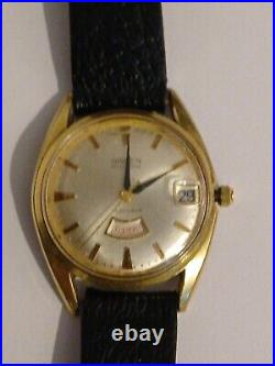 60s Gruen Precision Day/Date 17j Mech. Watch, Parts Or Repair, Runs, As Is