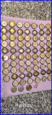 69 Vintage Colby Compensated Silver Mechanical Pocket Watches. Parts & Repair