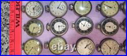 69 Vintage Colby Compensated Silver Mechanical Pocket Watches. Parts & Repair