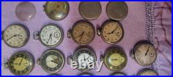 69 Vintage Colby Compensated Silver Mechanical Pocket Watches. Parts & Repair