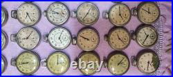 69 Vintage Colby Compensated Silver Mechanical Pocket Watches. Parts & Repair