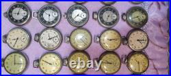 69 Vintage Colby Compensated Silver Mechanical Pocket Watches. Parts & Repair