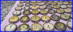 69 Vintage Colby Compensated Silver Mechanical Pocket Watches. Parts & Repair
