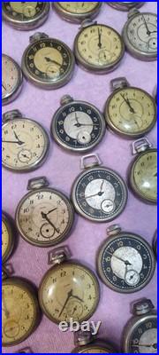 69 Vintage Colby Compensated Silver Mechanical Pocket Watches. Parts & Repair