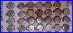 69 Vintage Colby Compensated Silver Mechanical Pocket Watches. Parts & Repair