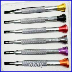 6PCS T-shaped Anti Slip Screwdriver Disassembling Metal Strap Watch Repair Tool