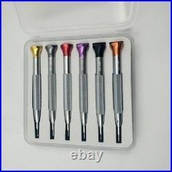 6PCS T-shaped Anti Slip Screwdriver Disassembling Metal Strap Watch Repair Tool