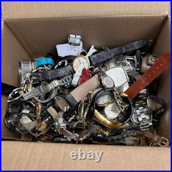 6lb 11oz Bulk Watch Lot Mixed Brands Repair Parts Crafting Junk Drawer