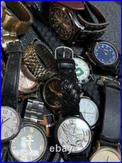6lb Vintage/Now Parts Or Repair Men's Watch Lot Of 43 Fossil, Timex, Sharp, Lorus