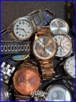 6lb Vintage/Now Parts Or Repair Men's Watch Lot Of 43 Fossil, Timex, Sharp, Lorus