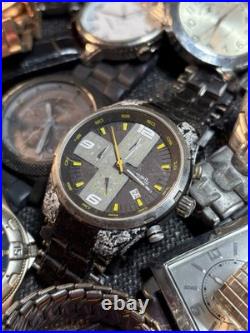6lb Vintage/Now Parts Or Repair Men's Watch Lot Of 43 Fossil, Timex, Sharp, Lorus