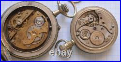 7-LOT Antique POCKET WATCH Swiss Manual Wind NICKEL CASES AS IS PARTS or REPAIR
