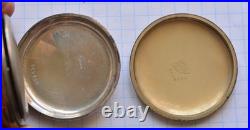 7-LOT Antique POCKET WATCH Swiss Manual Wind NICKEL CASES AS IS PARTS or REPAIR