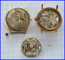 7-LOT GRUEN ROUND Men Swiss Wristwatch For Parts or Repair