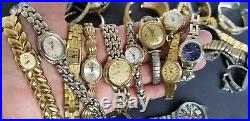 70+ Huge Lot of Mixed / Various Vintage & Mod Watches For Parts/Repair AS IS
