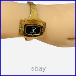 70s Vulcain Gold Plated Bracelet Watch Georges Claude Rotating Case PARTS REPAIR 70s Vulcain Gold Plated Bracelet Watch Georges Claude Rotating Case PARTS REPAIR