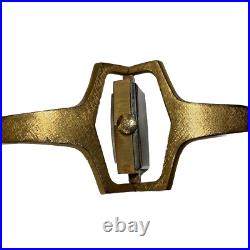70s Vulcain Gold Plated Bracelet Watch Georges Claude Rotating Case PARTS REPAIR 70s Vulcain Gold Plated Bracelet Watch Georges Claude Rotating Case PARTS REPAIR