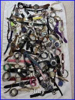 8+ Lb Lot Watches Parts/Repair Bulk Mixed Brands Watch Heads Bands Straps As-Is