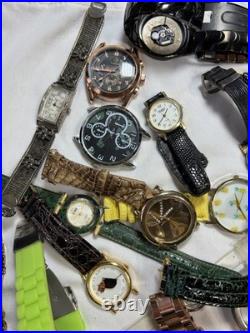 8+ Lb Lot Watches Parts/Repair Bulk Mixed Brands Watch Heads Bands Straps As-Is