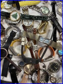 8+ Lb Lot Watches Parts/Repair Bulk Mixed Brands Watch Heads Bands Straps As-Is