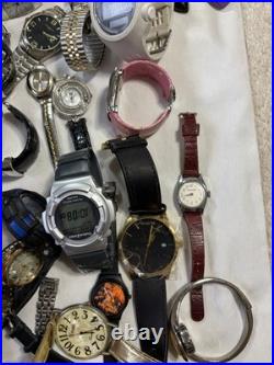 8+ Lb Lot Watches Parts/Repair Bulk Mixed Brands Watch Heads Bands Straps As-Is