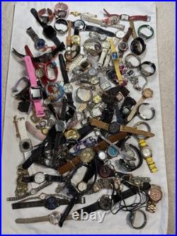 9 Lb Lot Watches Parts/Repair Watch Heads Bands Straps Mixed Brands As-Is Bulk