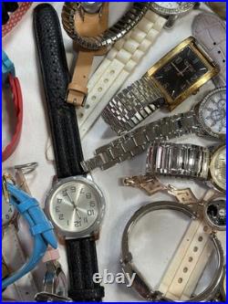 9 Lb Lot Watches Parts/Repair Watch Heads Bands Straps Mixed Brands As-Is Bulk