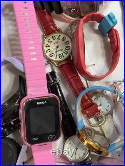 9 Lb Lot Watches Parts/Repair Watch Heads Bands Straps Mixed Brands As-Is Bulk